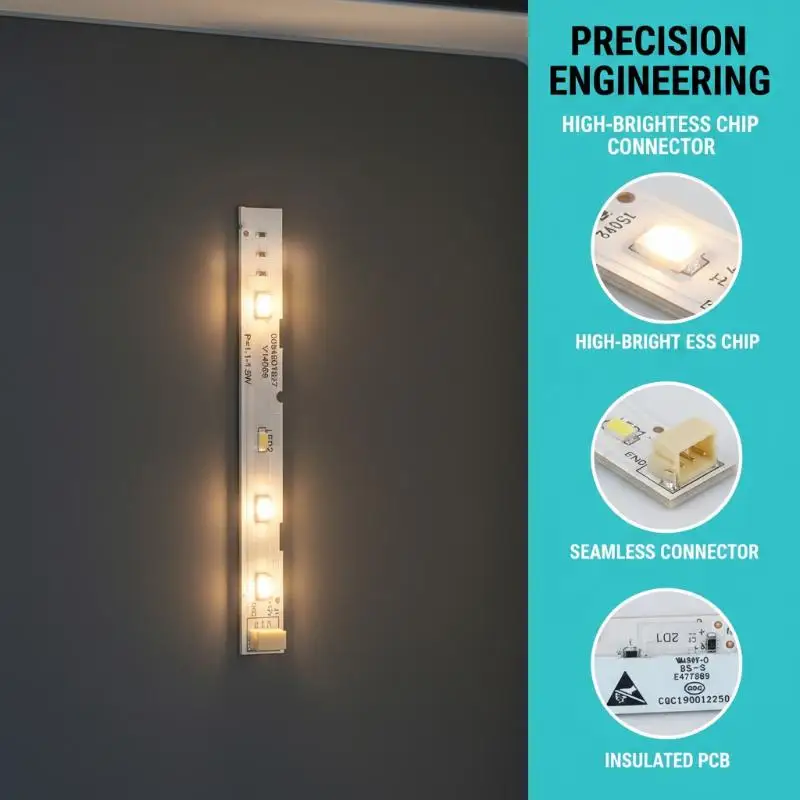✰✪1/2Pcs LED Lamp Backlight Bar Strip For  BCD-575WDBI 0064001827 Front-door Freezer Refrigerator DIY Accessories