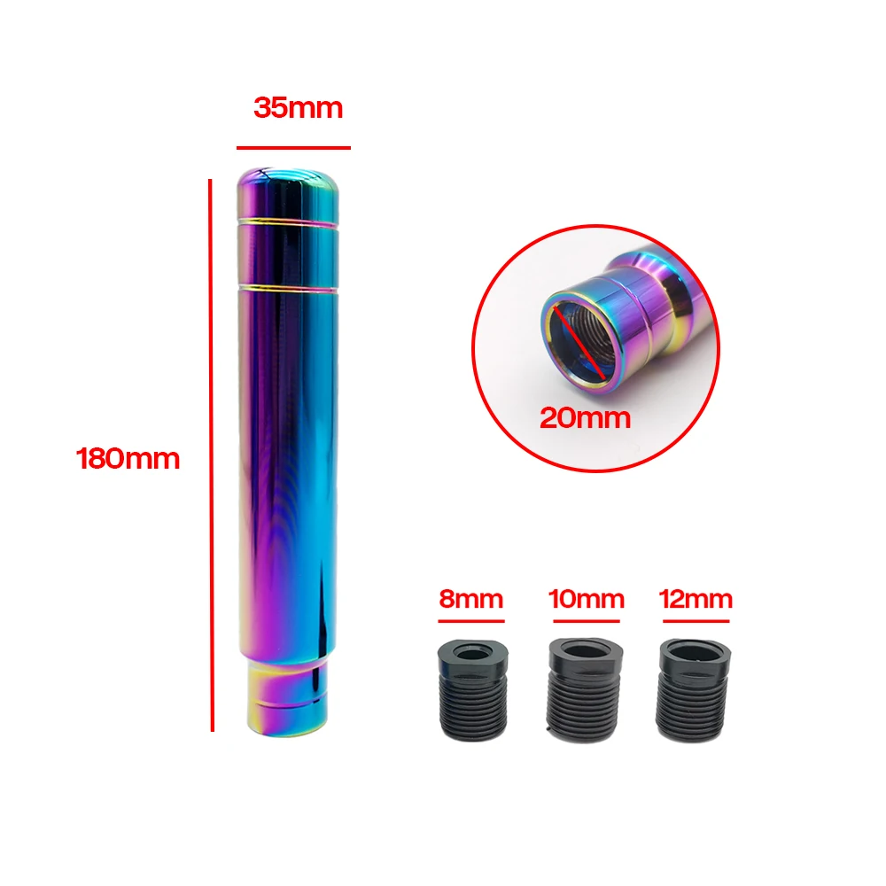 Colorful 18cm JDM Racing BRIDE NOS Gear Shift Knob Shifter Lever Head for Racing Universal Car Honda Fit City Toyota Bmw Vw