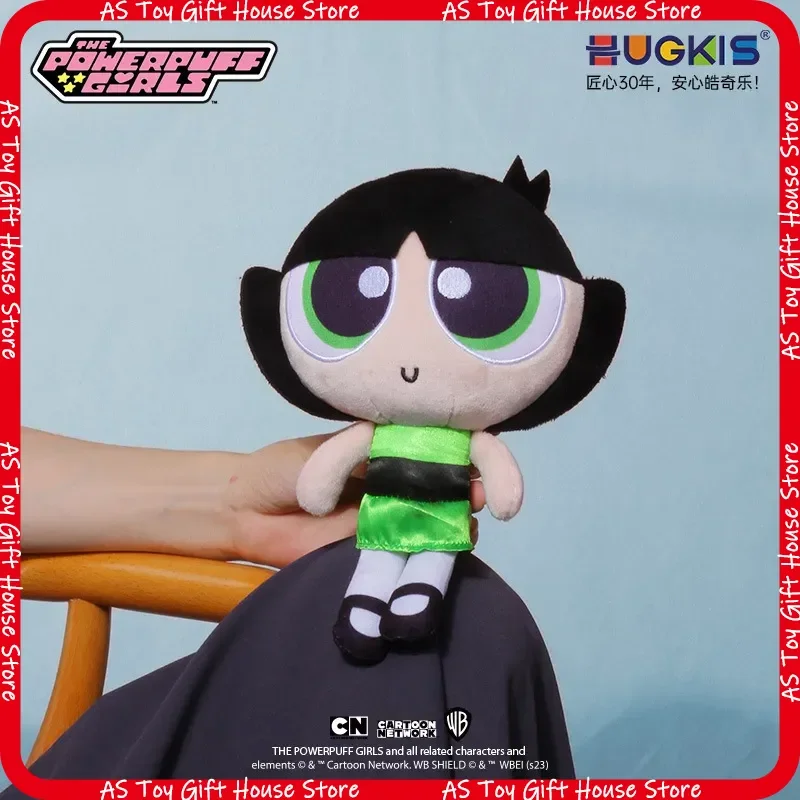 23cm/35cm Original Classic The Powerpuff Girls Buttercup Bubbles Blossom Plush Toy, Cute Cartoon Doll Kawaii Peluche