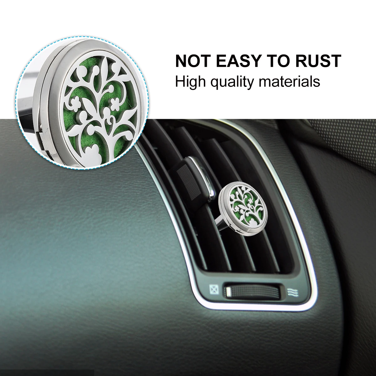 

Hollow Aromatherapy Vent Diffuser Decoration Assorted Color Durable Rustproof Mini Vent Freshener Clip Aromatherapy Diffuser For