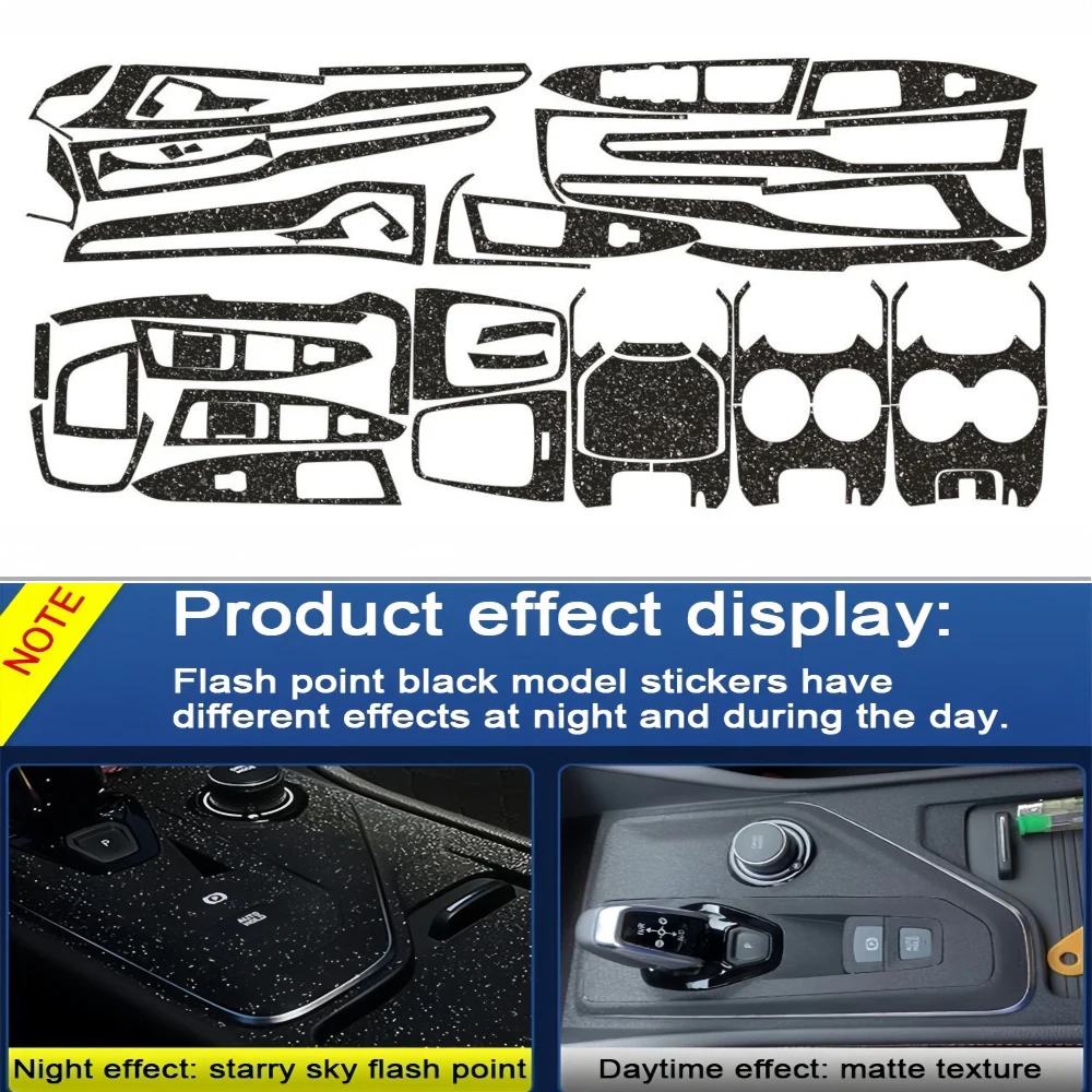 NONE Für Ford Ford Fusion 2013-2016 Innen Zentrale Steuerung Panel Türgriff 5D Carbon Faser Aufkleber Aufkleber Auto Styling zubehör 3