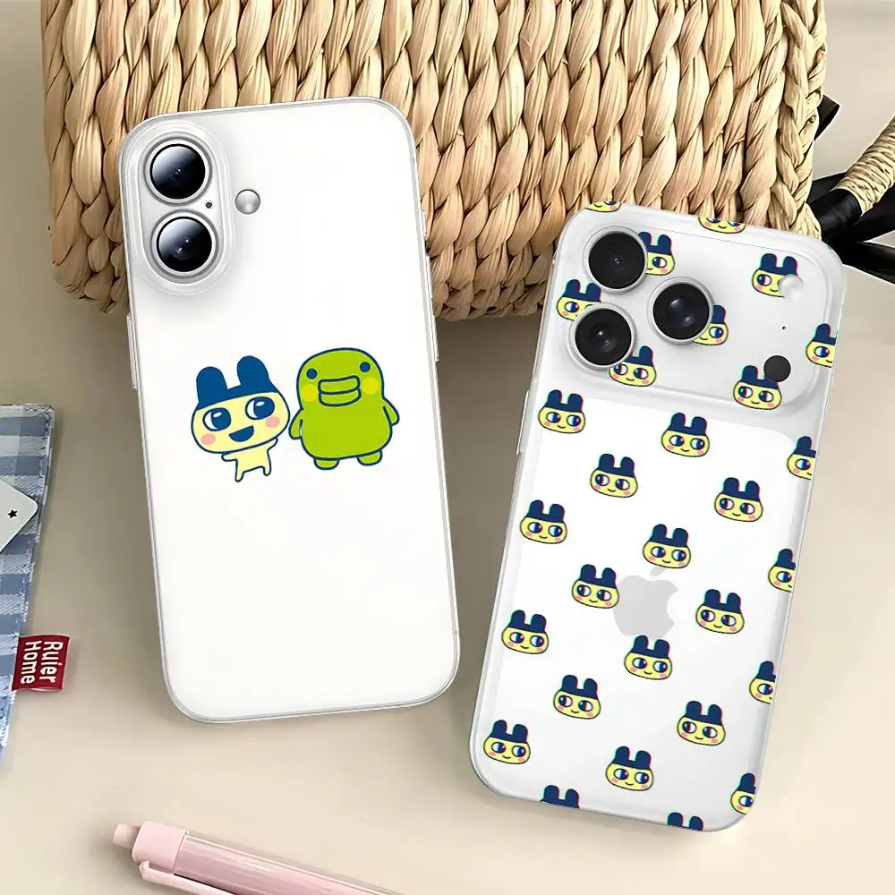 เคสโทรศัพท์ M-Mametchi แบบนิ่มใส สำหรับ iPhone 17 16 15 14 13 12 11 Pro Max Mini Plus เคสกันกระแทก