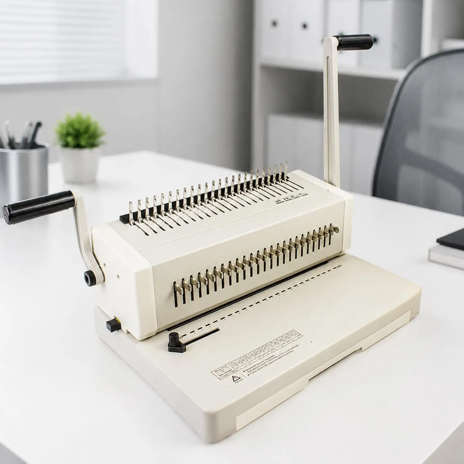 Document Comb Binding Machine with 24 Hole Punching for A4 Paper School Office Reprographics Use