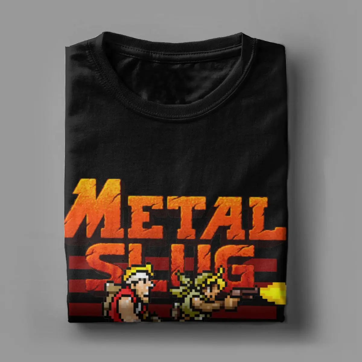 Metal Slug Pixel Fan pixel art arcade game retro gamer video games Men\'s shirt Cotton Tees Short Sleeve T Shirt Printed Clothing