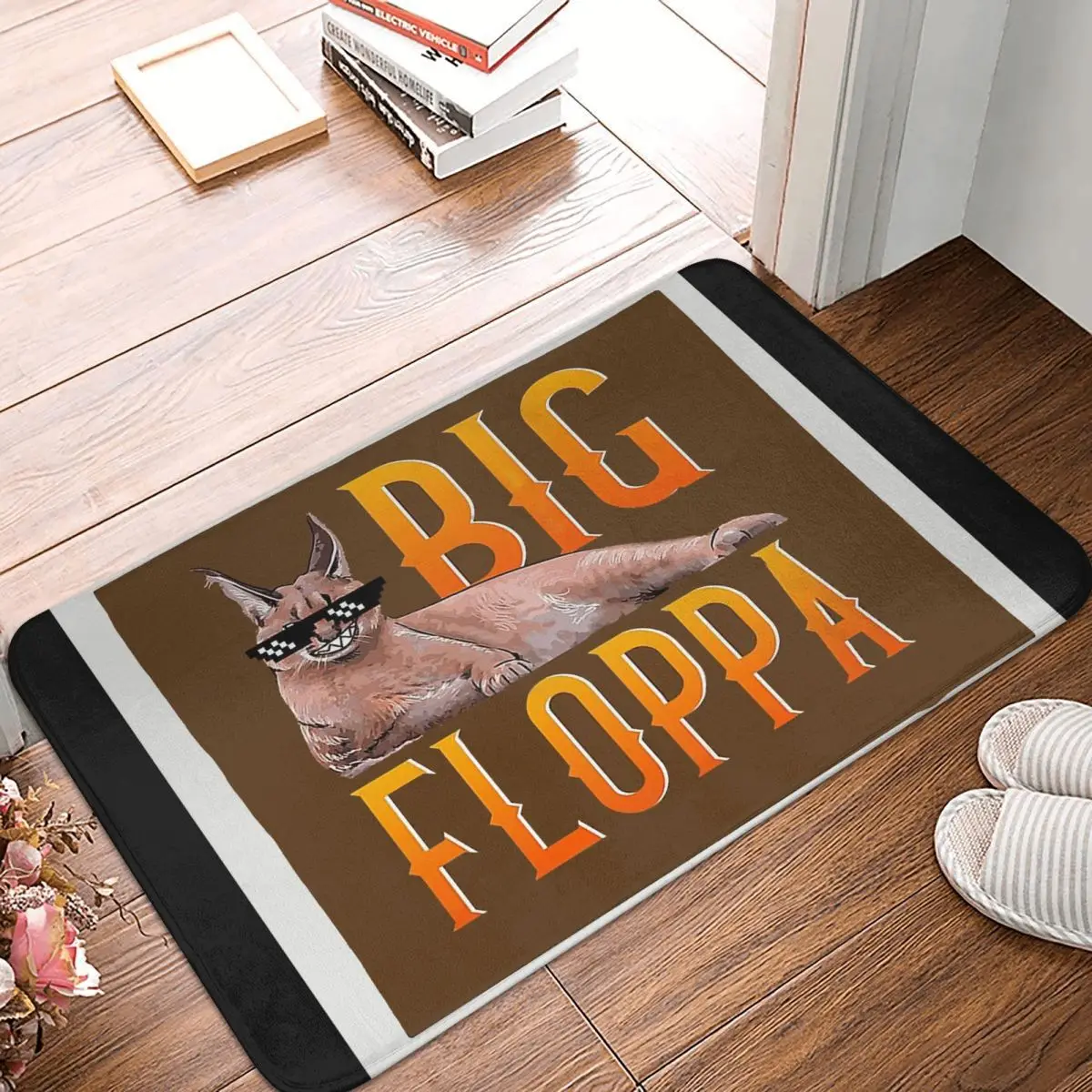 Big Floppa Caracal Caracal Cat Bedroom Mat Zabloing Big Cool Design Doormat Kitchen Carpet Outdoor Rug Home Decor