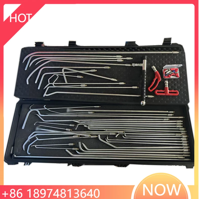 

Pro Grade Super Pdr Car Tool Set 45PC Quick Release Tool PDR Hook And Rod Car Dent Repair Tools New Upgrade Special Shaped Hook