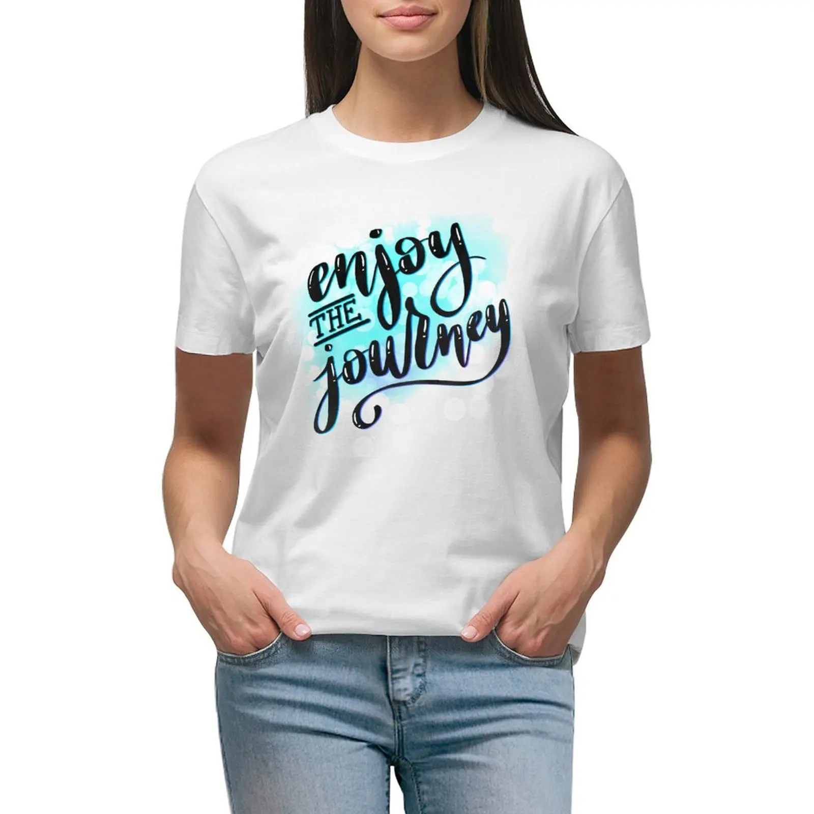 Enjoy the Journey T-shirt oversized plus size tops Women's tee shirt