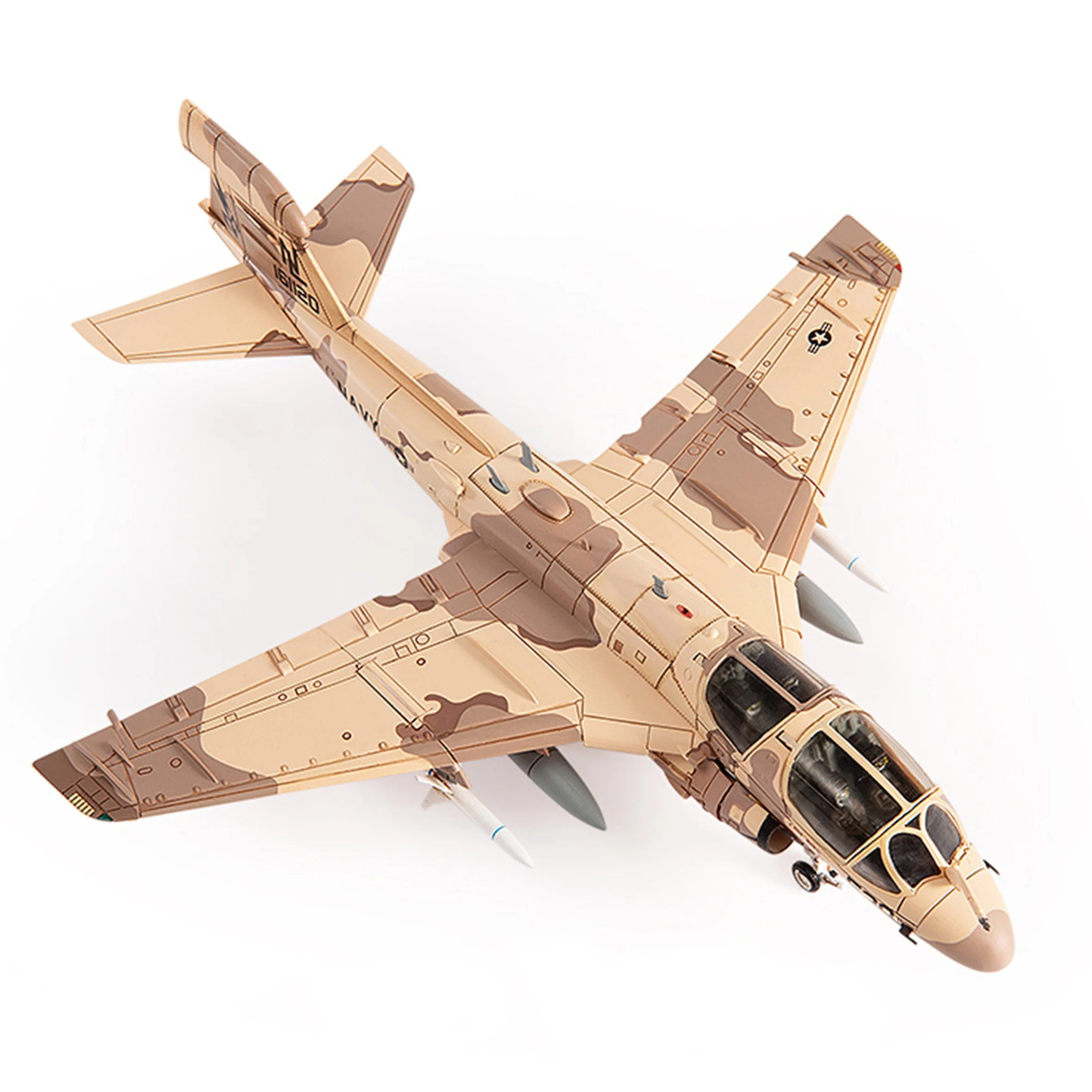 1/72 Jcw EA-6B Ons Prowler Model Voor Elektronische Oorlogsvoering VAQ-133 Squadron Nl530 2007 (Vleugelvouw) Gelegeerd Afgewerkt Productmodel Van Een Legering