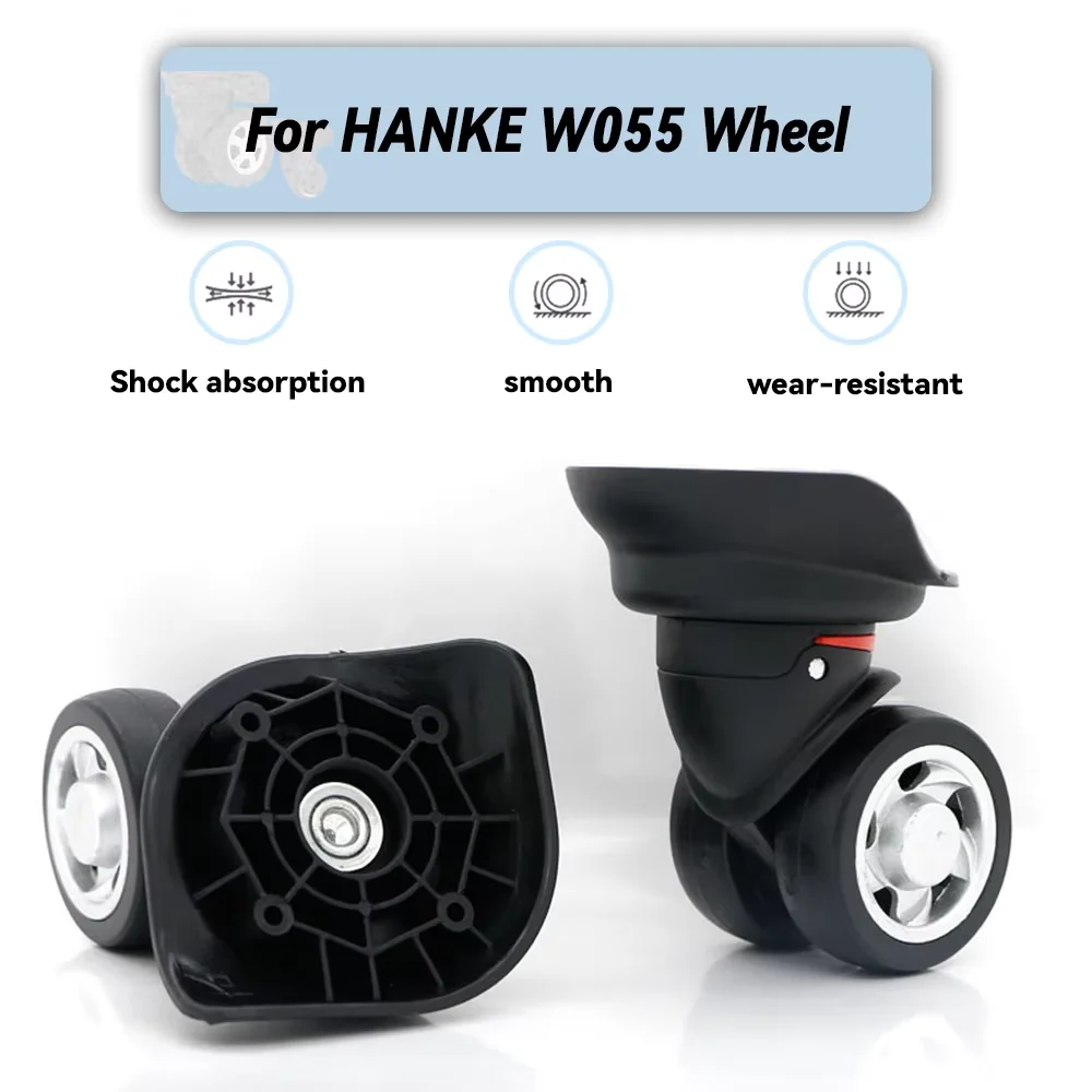 For HANKE W055 Universal Wheel Replacement Suitcase Rotating Smooth Silent Shock Absorbing Wheel Accessories Wheels Casters