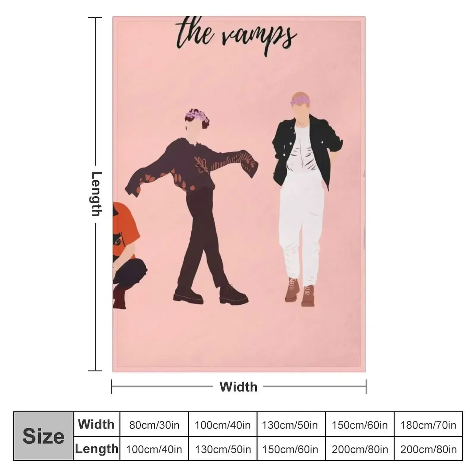 The Vamps - Cherry Blossom era Throw Blanket Soft Big Flannel Fabric Heavy Bed Designers Kid'S Blankets