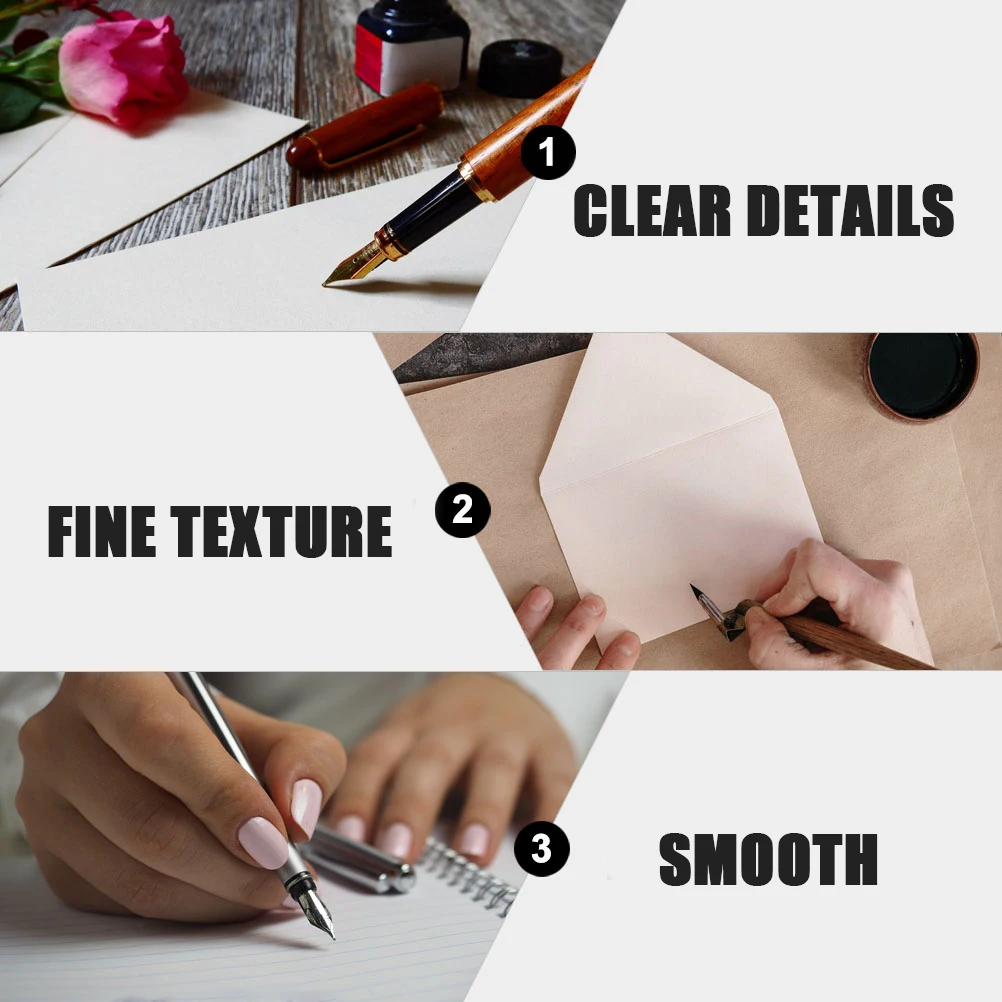 

Quill Pen Set Dip Calligraphy Pens Retro Ink Writing Supplies Stainless Steel Luxury Gift 6 Nibs Smooth Surface Style
