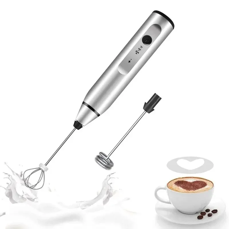 Przenośne elektryczne spieniacze do mleka ręczny Blender USB Mini ekspres do kawy trzepaczka mikser Cappuccino krem trzepaczka do jajek blender do