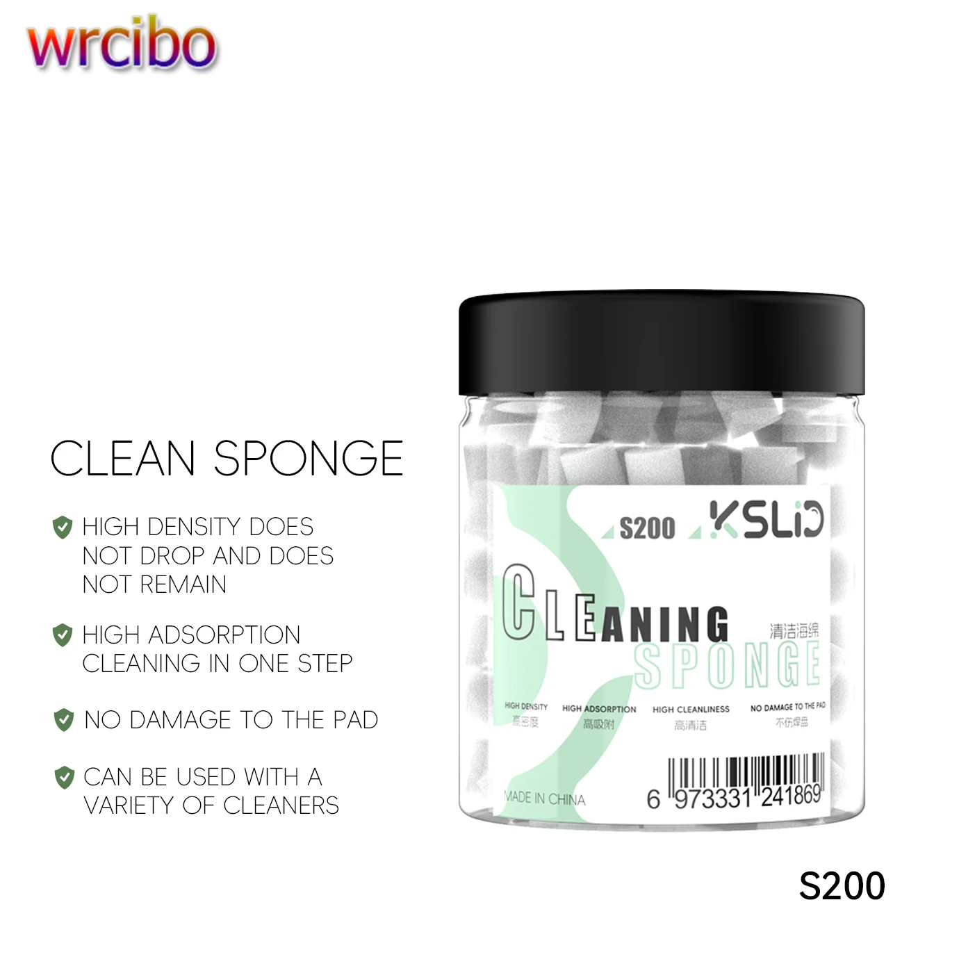 Kslid S200 Nano Cleaning Sponge For Mobile Phones Screen Chip Frame Camera Welding Oil Glue High Density Nano Cleaning Sponge