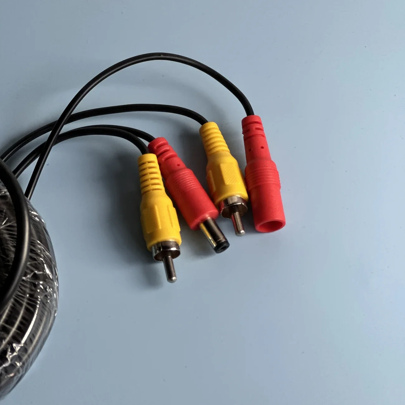 Video RCA Extension Cable 2-in-1 DC+RCA Connector 5M/10M/20M/30M Audio And Video Cable For TV CCTV Car Truck Rearview Camera