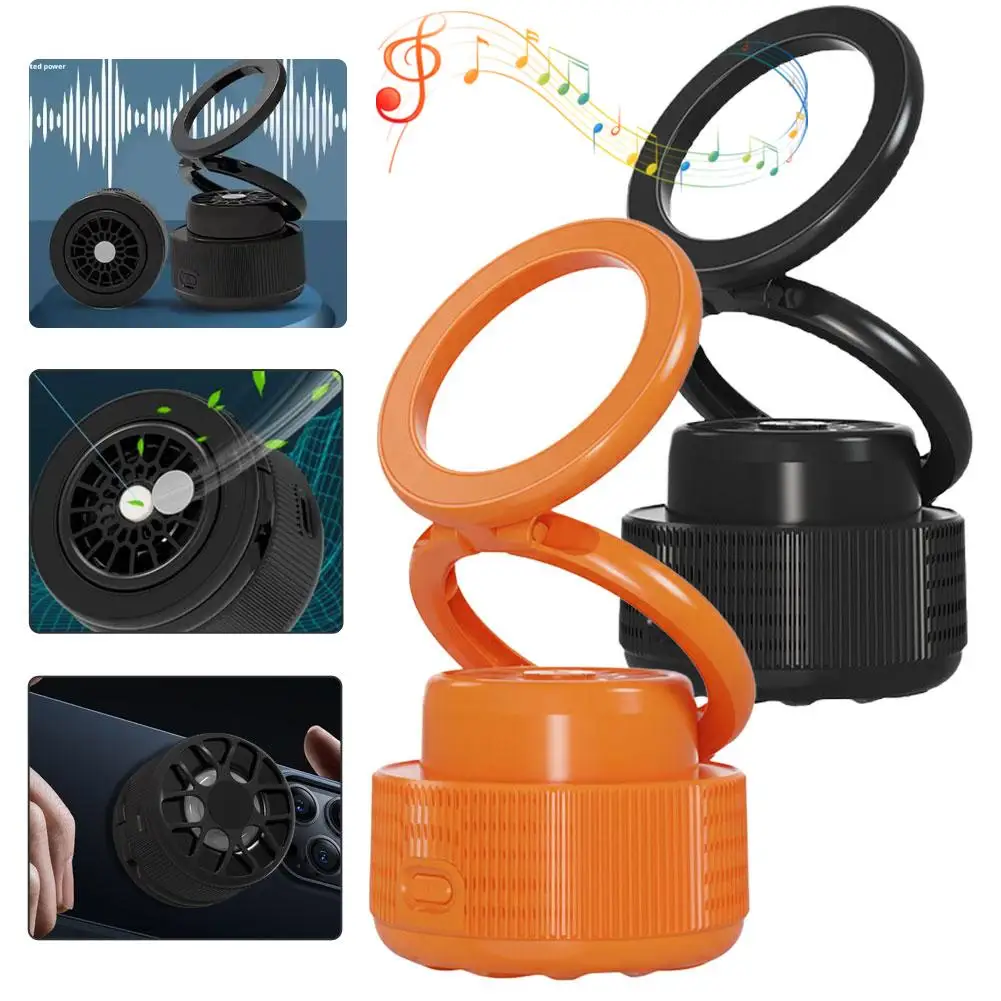 

Магнитный держатель для телефона Мини Bluetooth-динамик Ароматерапия Магнитный динамик Беспроводной мультисценарный держатель для телефона Bluetooth N4J3