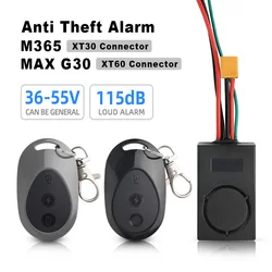 Electric Bike Anti Theft Device High Decibel One Touch Start 36‑55V Alarm System Compatible For M365/ Nunbo MAX G30