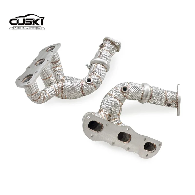 

High performance exhaust components suitable for Porsche Cayman/Boxster 2.7 2012-2017 stainless steel exhaust manifold