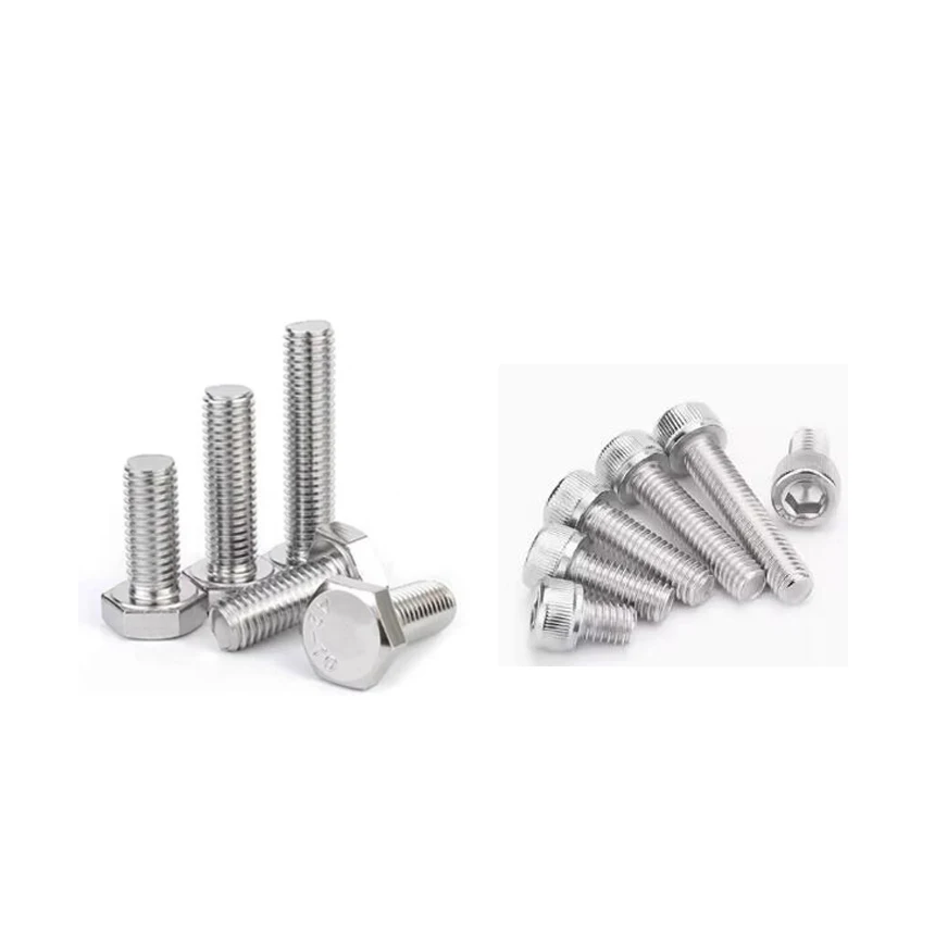 

M9*1.25*50/80mm Length 1.25mm Pitch 304 Stainless Steel Hexagonal Allen Head Cap Screw Inner Hex Hexagon Socket Bolt