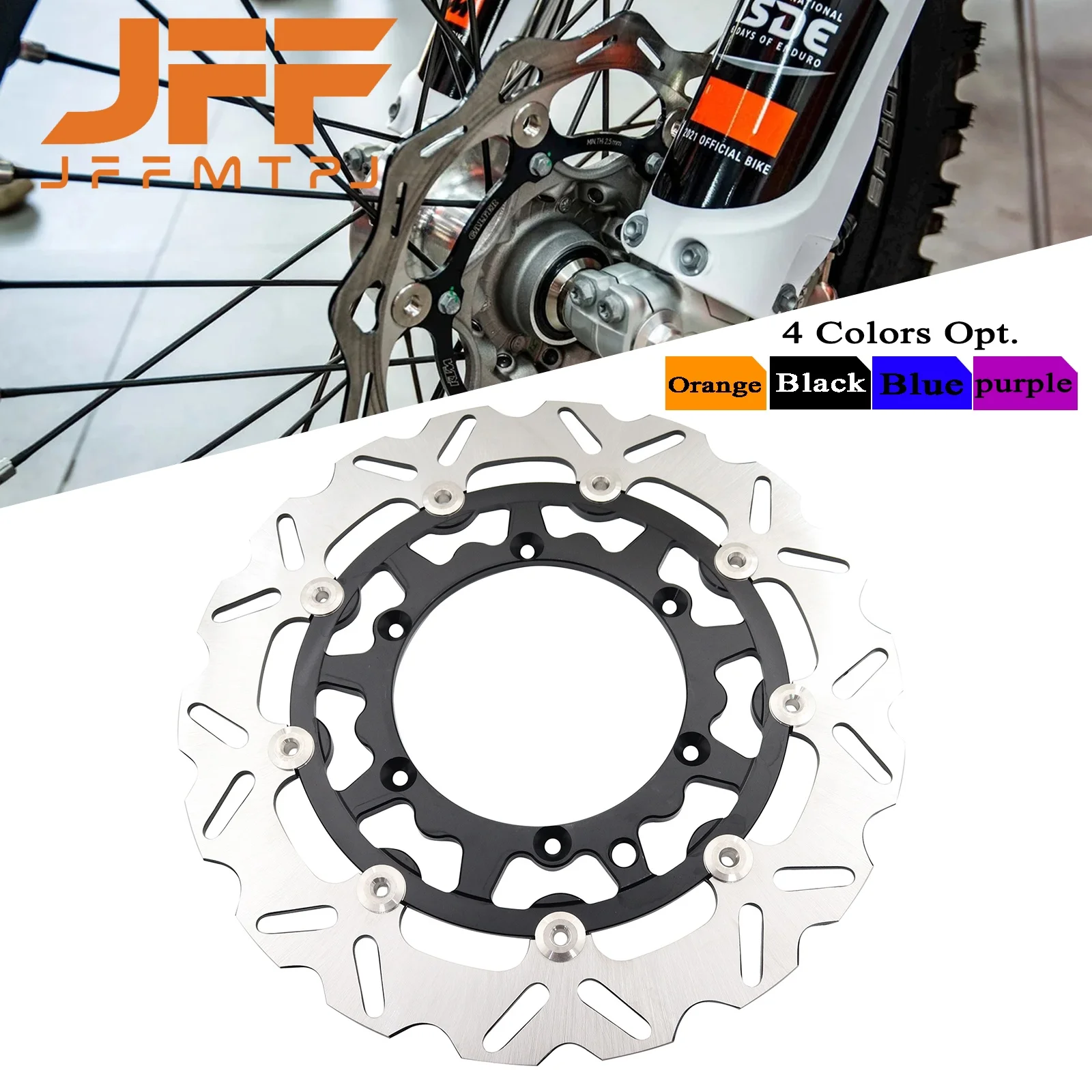 Motorcycle 320mm Front Floating Disc Brake Disc For KTM XC XCF XCW SX SXF EXC EXCF TPI Six Days 150 200 250 300 350 400 450 500