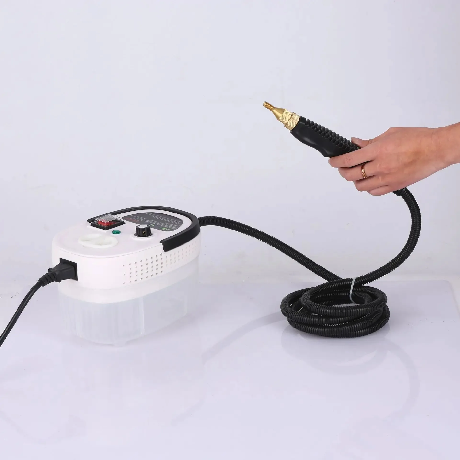 Пароочиститель 2500 Вт для домашней чистки автомобиля, быстрый нагрев, высокотемпературная пароочистительная машина, портативная ручная паровая мойка под давлением