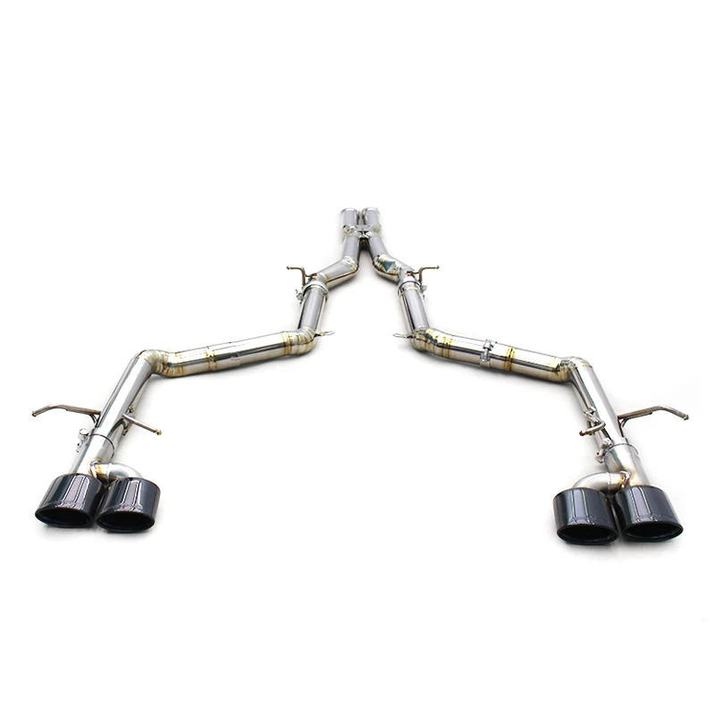 

OEM Catback Muffler For Mercedes-Benz C63 AMG W204 6.2L 2011-2015 Direct Exhaust System X Mid Pipes Plated Black Tips