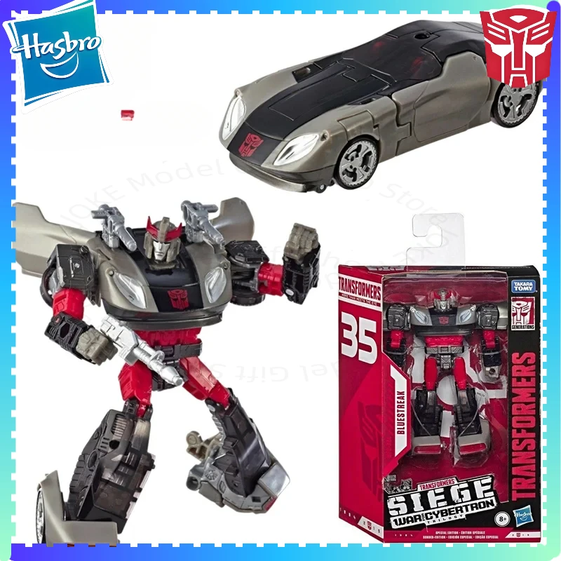 

Hasbro Transformed Toys Siege WFC-S64 Bluestreak 35 Anniversary 12cm Original Luxury Class Children's Toys Collection Gifts