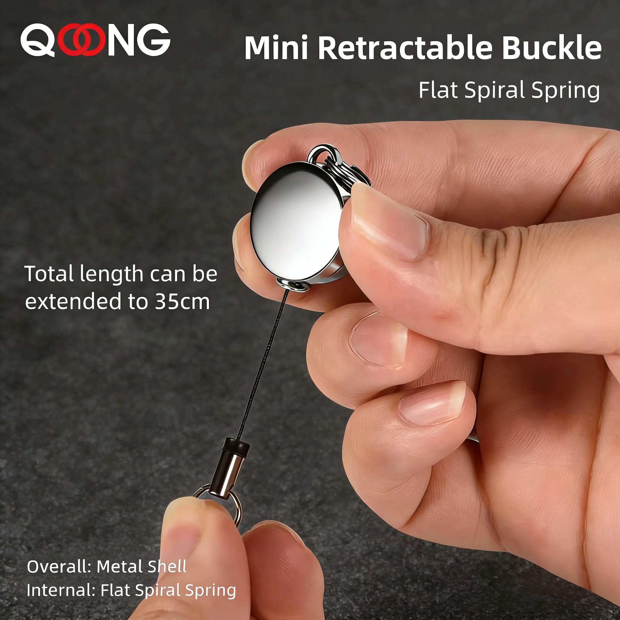Universal Retractable Anti Lost For Home Car Keychain Mini Portable Recoil Key Chain Durable Elastic Stretching Rope Keyring H56