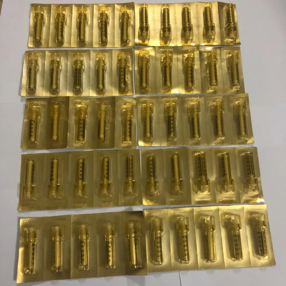 

30pcs Accueil beauté ampoule tête Pickup Hyaluronic Acid fill Injection Tool une fois transparent emballage sac
