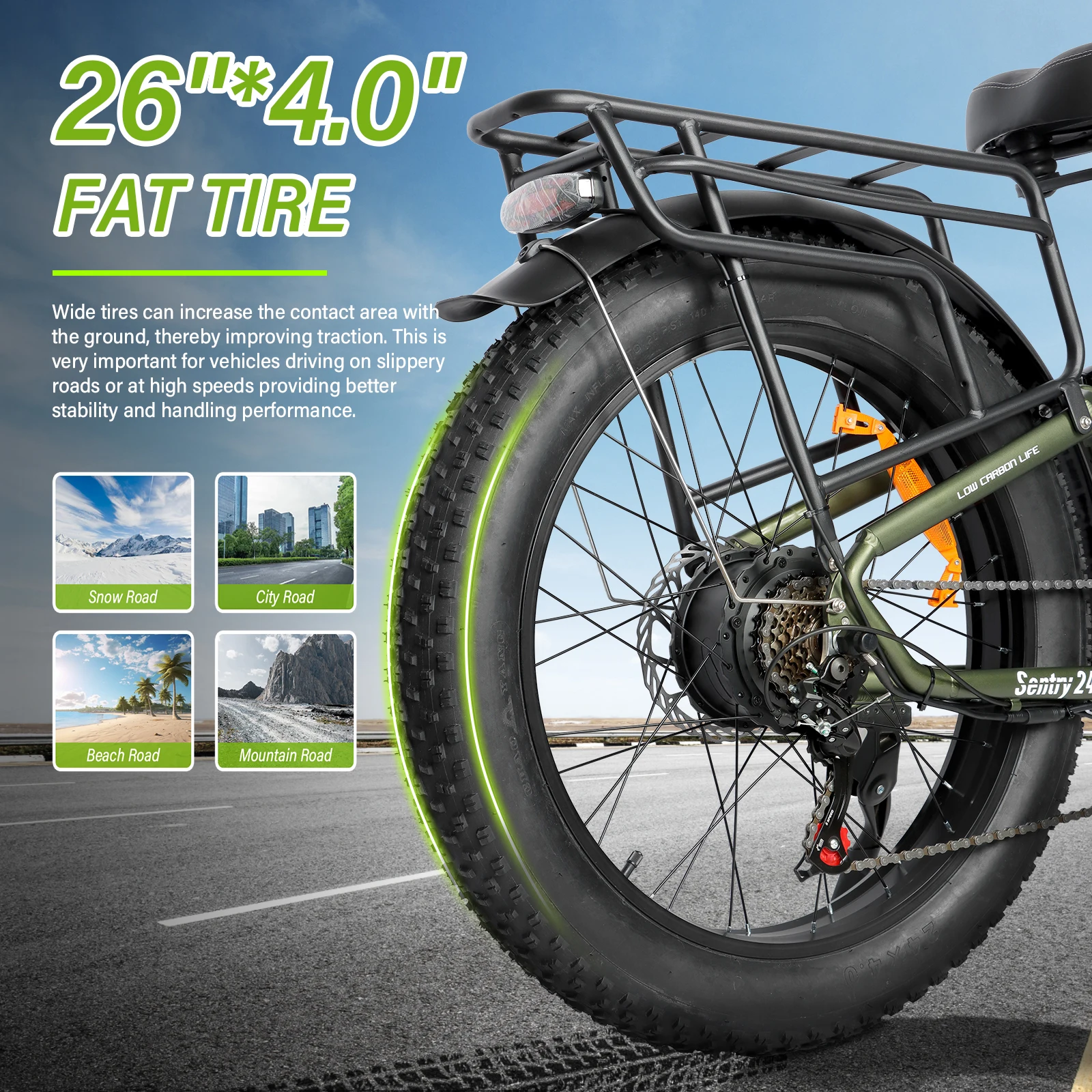 【1-летняя гарантия】Электрический велосипед BAOLUJIE 2401, 2000 Вт, электровелосипед с аккумулятором 35 миль в час, 24-дюймовый электрический велосипед с 7 скоростями, электрический велосипед для взрослых