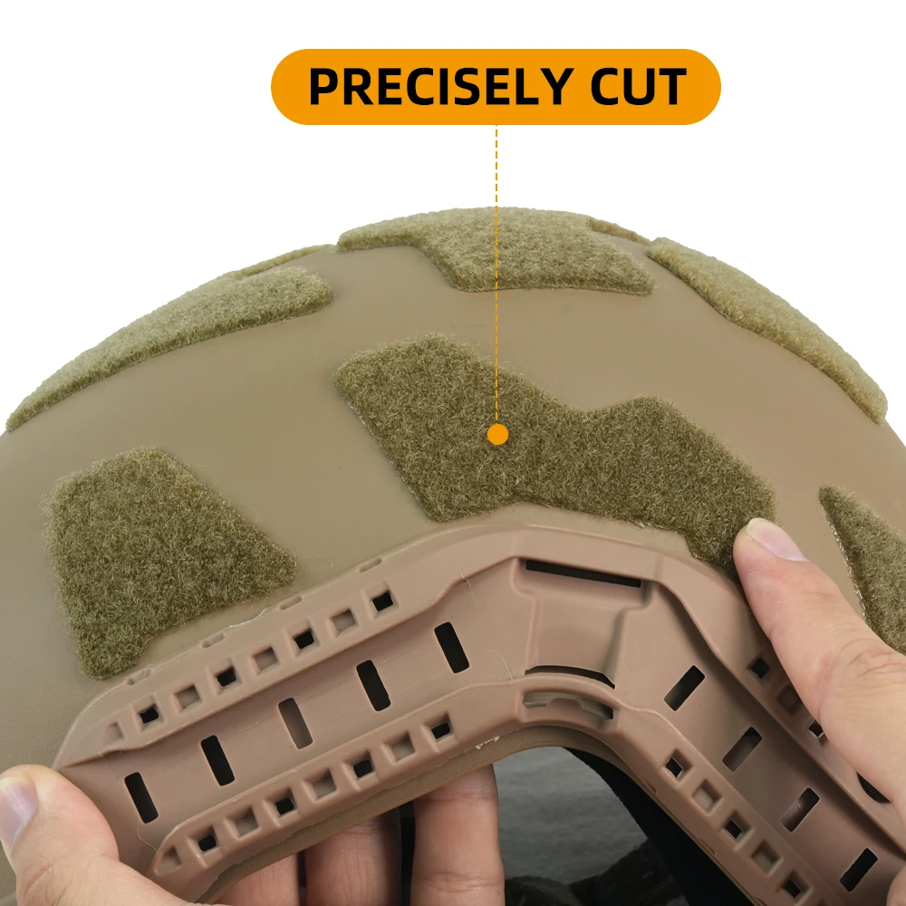 BOOIU 11Pcs/set Tactical Helmet Magic Sticker Velcros FAST Airsoft Helmet Padding Stickers Universal Tape Helmet Accessories