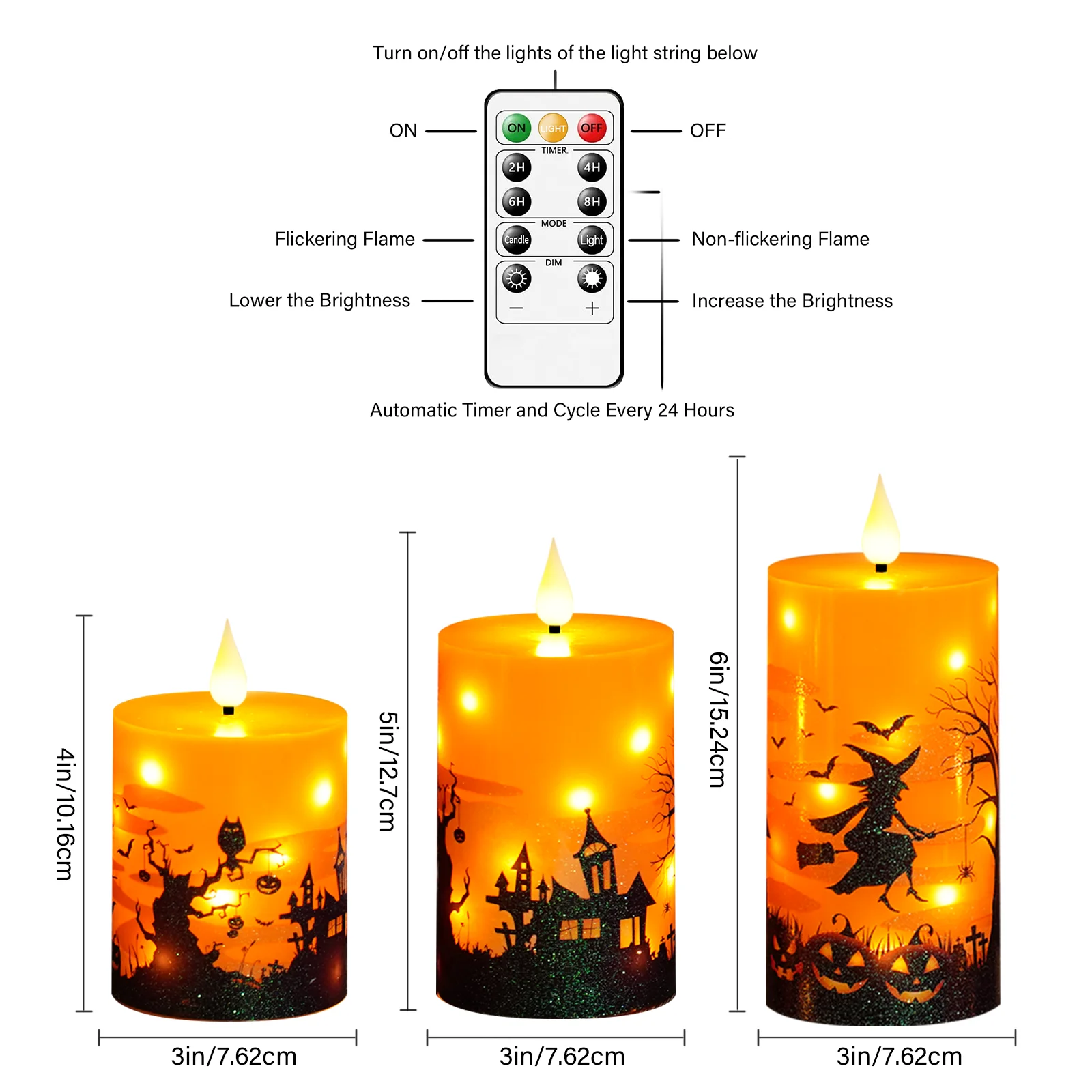 Halloween Flameless LED Candles 3