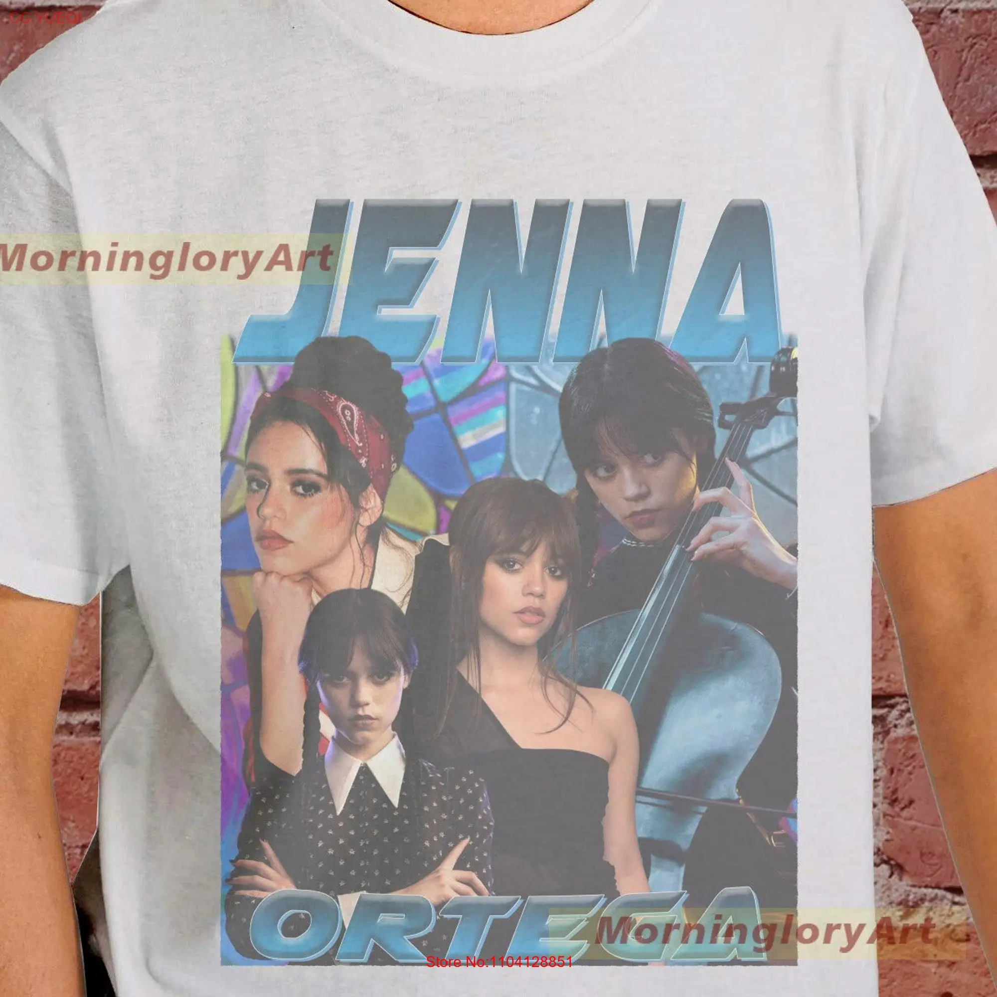 Jenna Ortega T Shirt SweaT Sweater Cotton Clothing long or short sleeves