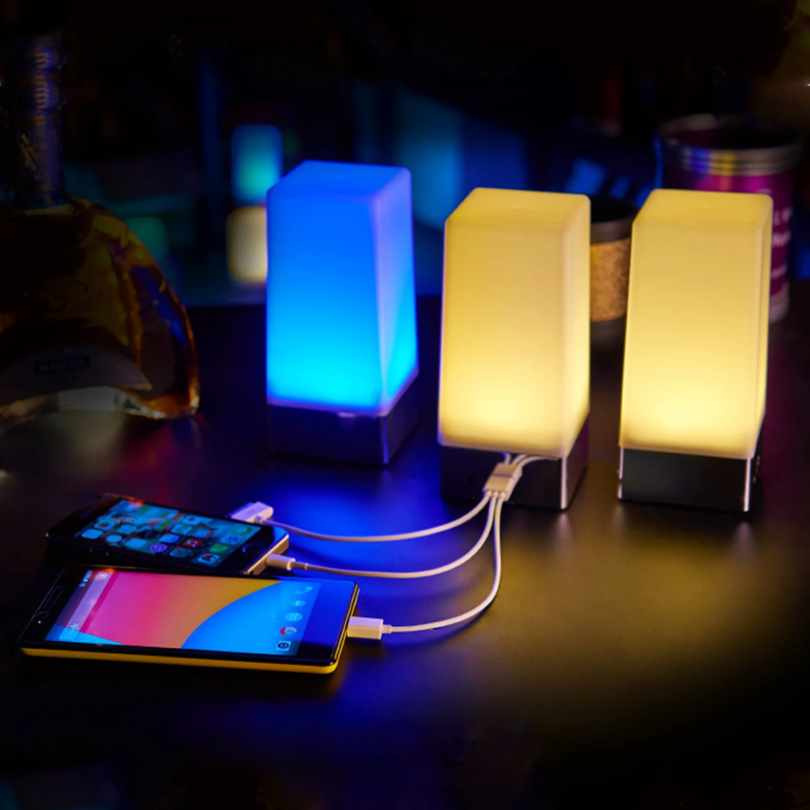 Lámpara LED de ambiente para escritorio, luz nocturna para Bar, con logotipo personalizado, adecuada para bares, restaurantes, cafés y fiestas
