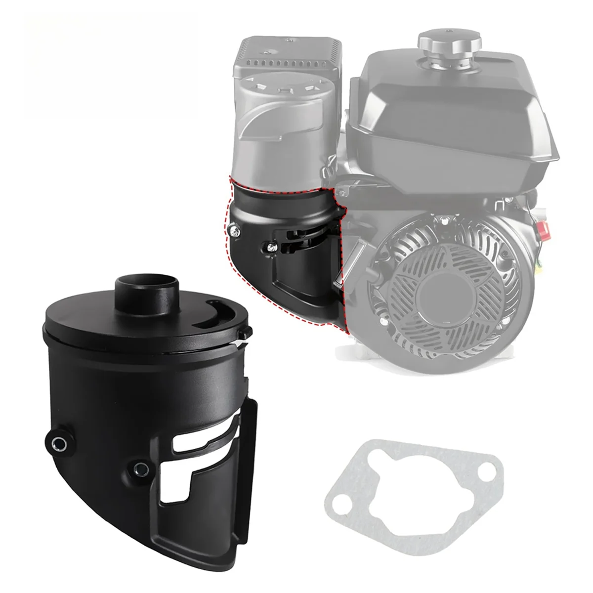 Основание очистителя воздушного фильтра BAAQ с прокладкой для Pro CH440 14hp 429cc и CH395 9.5hp 277cc 17-094-33-S