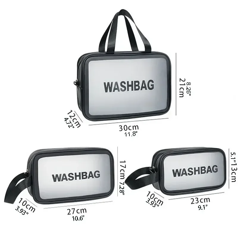 Transparente wasserdichte tragbare Reise-Make-up-Wasch tasche für Frauen mit großer Kapazität