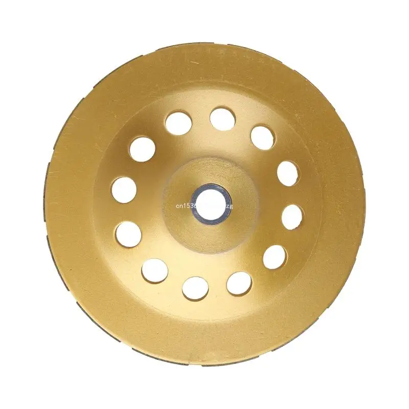 

Stone Polishing Diamond Double Row Grinding Wheel Cup Disc Grinder Concrete Dropship