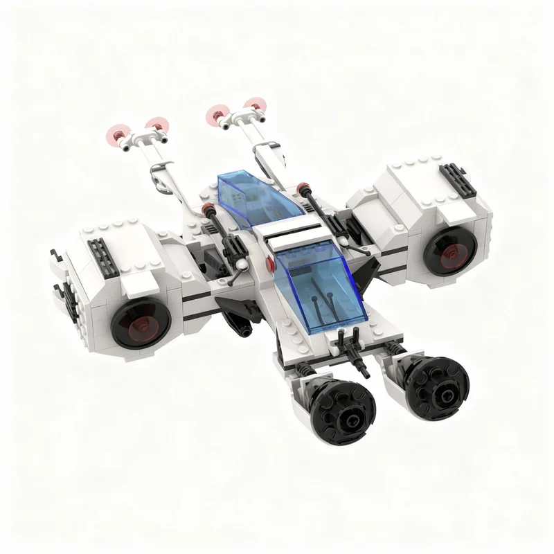 379pcs MOC Defender Space Futuron Model Building Blocks Creative DIY Gift Display Decor Assemble Premium Adult Kids Desk Home