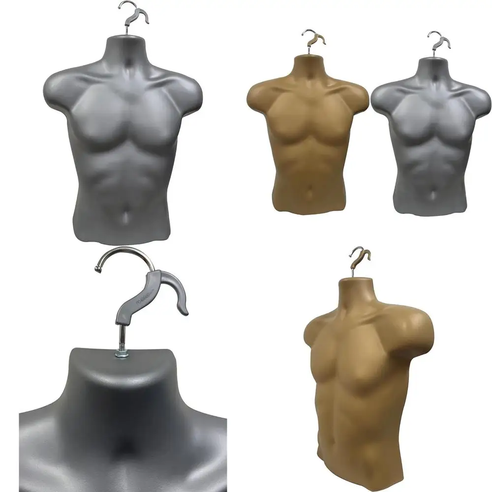 

Бронзовые и серые мужские манекены с округлой талией, размеры S-M, только с крючком для подвешивания