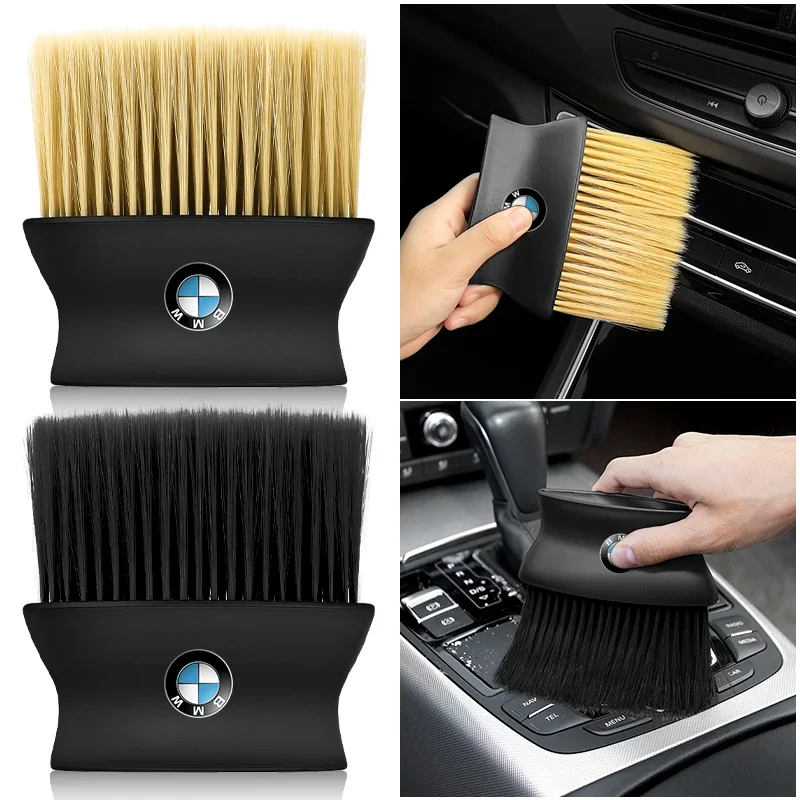 For BMW Dust Removal Brush Air Conditioning Outlet Car Wash Dust Collector Large Brush For Bmw M E46 E90 E60 F10 F30 E39 E87 F20