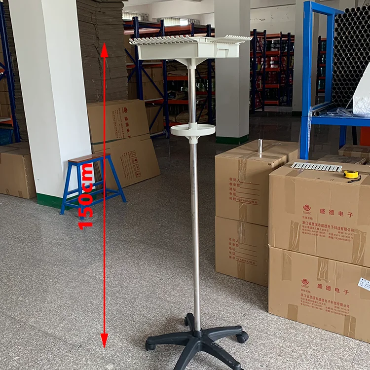 Mobile lead frame, test wire hanger, experimental lead frame