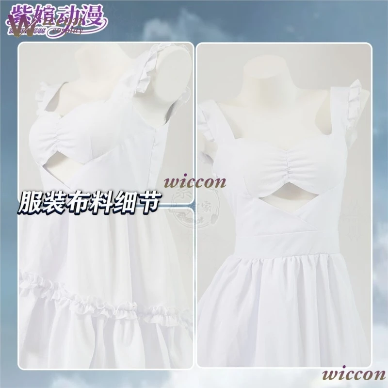 

Cos Room Godgirls Victory Eunhwa Cosplay Costume Anime Game Character Outfit Summer Classical Elegant Suspender Dress Lolita