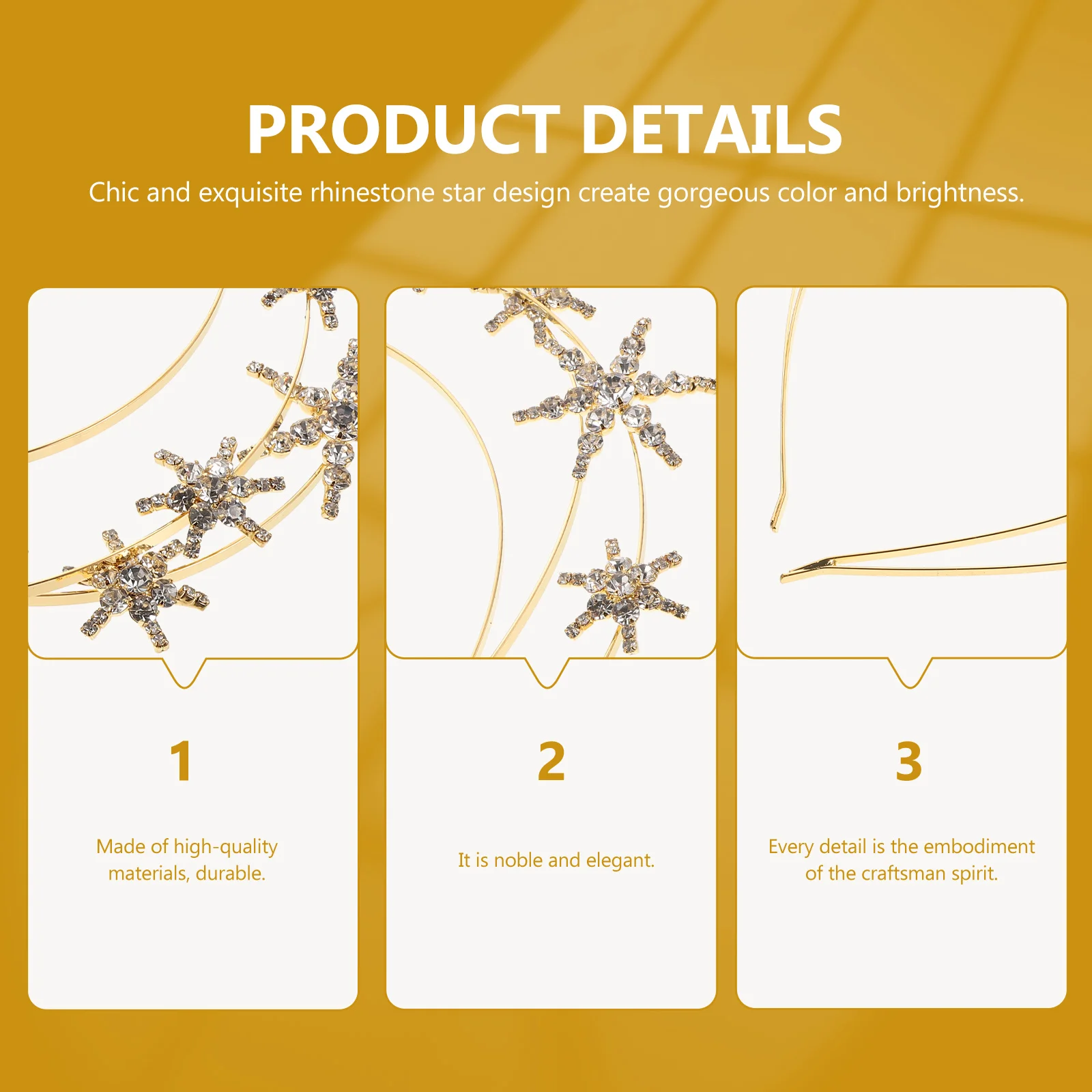 

1pc Crystal Crown Accessories Rhinestone Star Hairband For Party Wedding Bride Women Jewelry Hair Hoops Headband