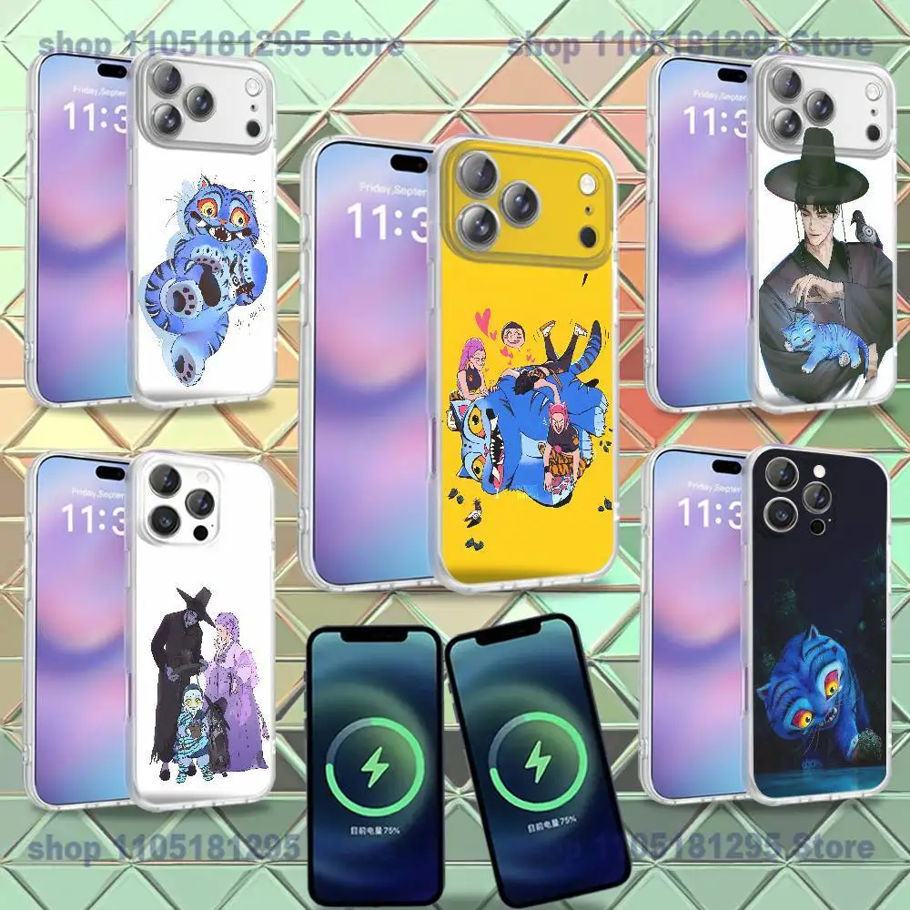 

D-Demon H-Hunters Tiger For iPhone 17,12,11,14,13,15,16,Plus,Air,Pro,Max,E,Mini for Magsafe Magnetic Frosted Phone Case