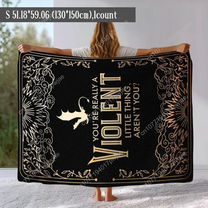 بطانية نمط التنين خمر التهم غرفة مكيفة ومريحة رمي قيلولة دافئة بطانيات مخصصة #3