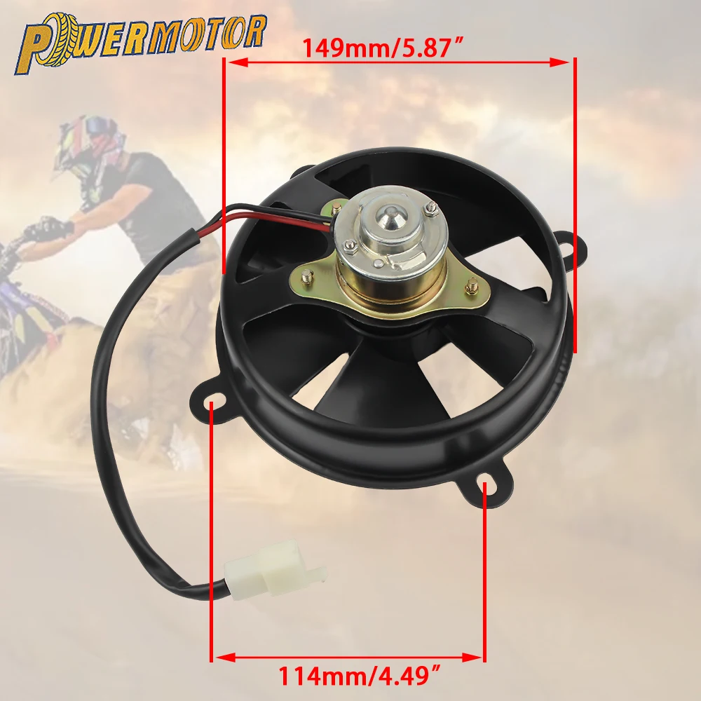 

Motorcycle Oil Cooling Radiator Fan Engine Water Tank Cooler Fan For 150cc 200cc ATV Quad Go Kart Buggy Motocross Accessories