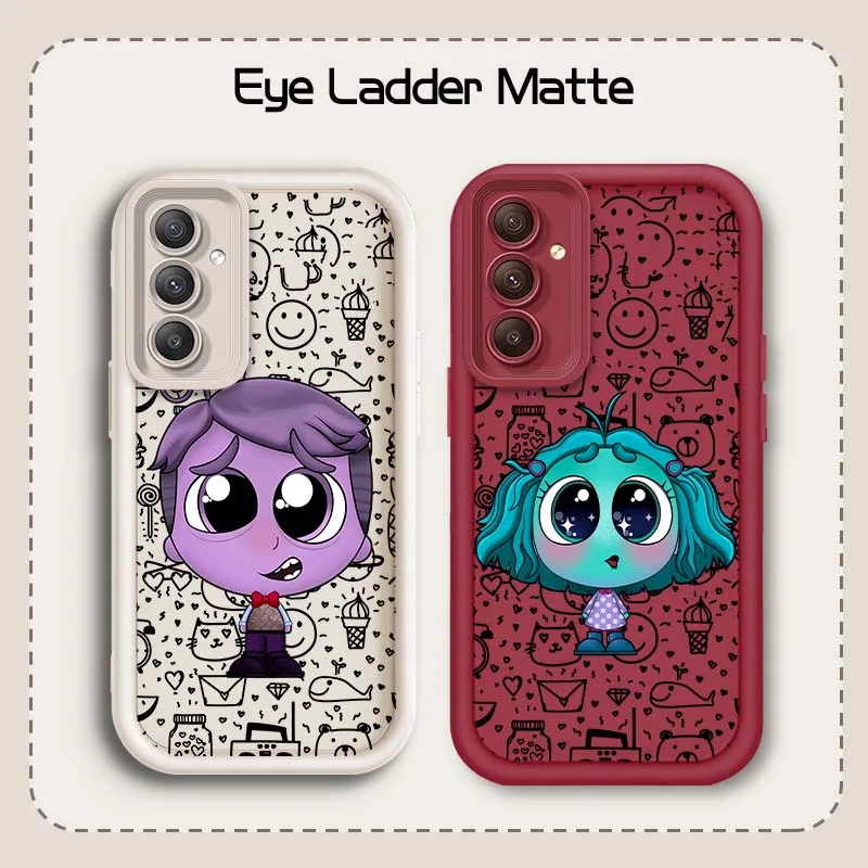 

Inside Out 2 Joy Sadness For Samsung A71 A52 A51 A34 A33 A22 A16 A15 A13 A04 A06 Note 20 Ultra 5G Eye Ladder Phone Case