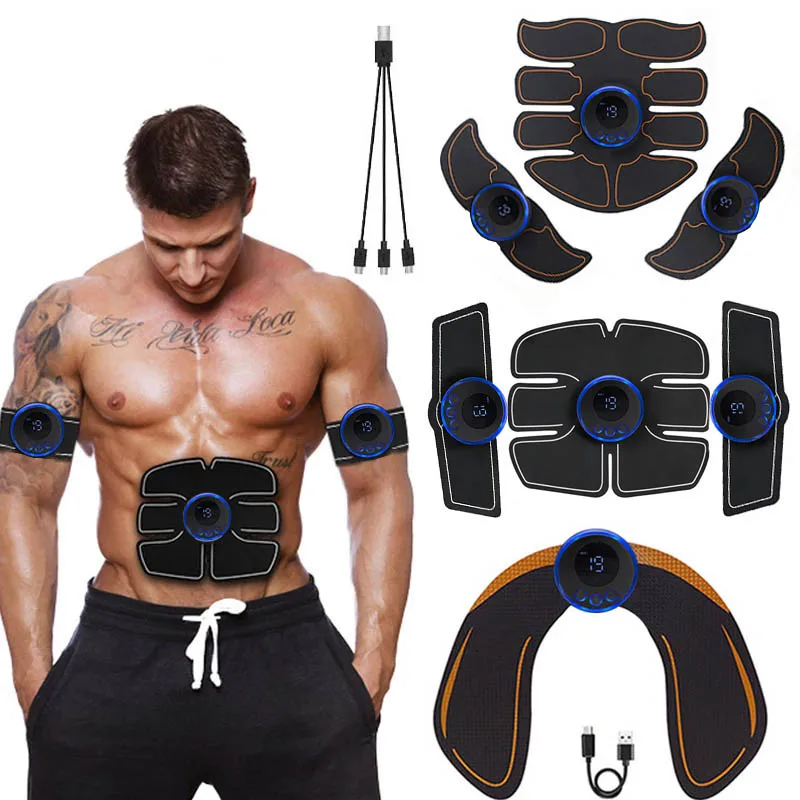 Electric Muscle Stimulator EMS Wireless Buttocks Hip Trainer Abdominal Stimulator For Back Arm Fitness Body Slimming Massager