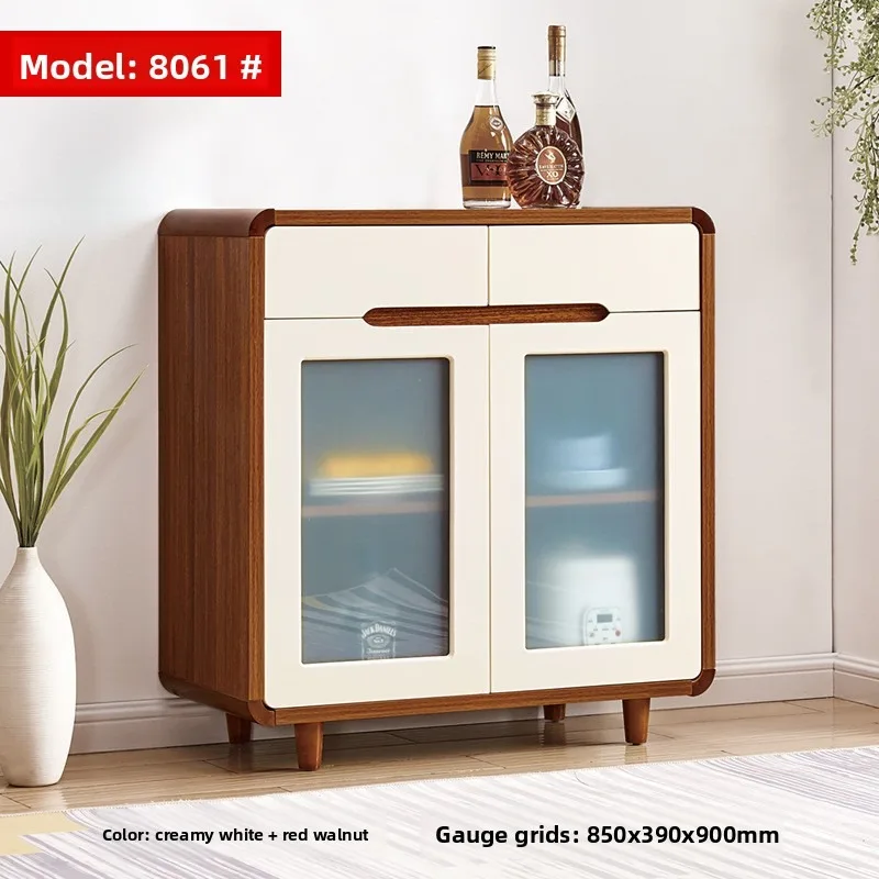 إنتاج خزانة جانبية لغرفة الطعام الطبيعية العمودية في غرفة المعيشة الحديثة #4