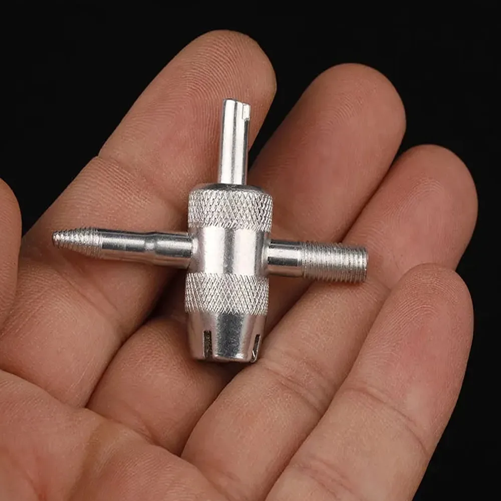 4 In 1 valve core wrench multifunctional car tire bicycle valve universal key switch Valve Stem Removal Tool Car Accessories