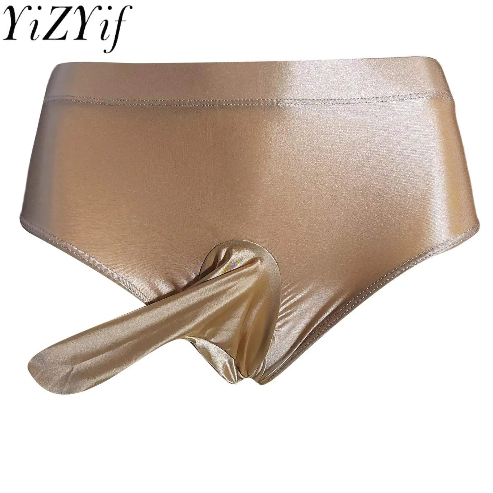 

Эротические трусики со слоновьим носом для взрослых и мужчин, глянцевые трусы с низкой посадкой, трусики-футляры, эластичный пояс, нижнее белье, трусы